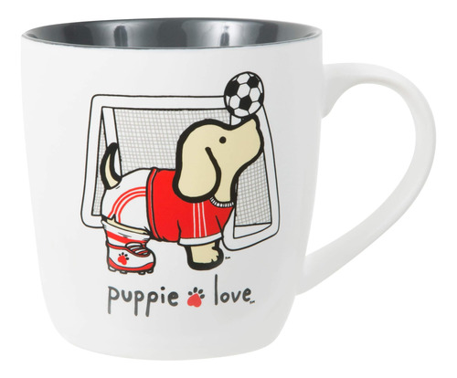 Pavilion - Perro De Fútbol - Bone China Taza De 17 Oz - Amor