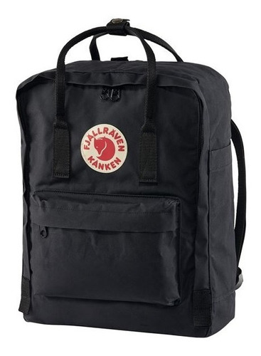 Mochila Fjallraven Kanken Classic Medium 16 Lts Black Negro