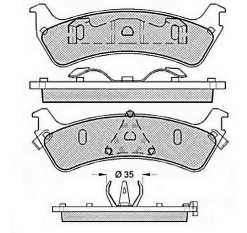Pastilla De Freno Ford ---explorer 95/96 Trasera