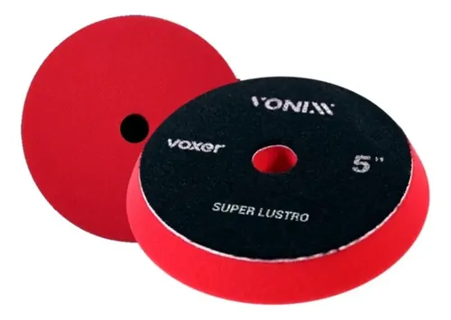 Boina Espuma Voxer Vermelha Super Lustro Vonixx 5pol Cônica