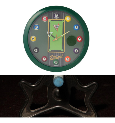 Reloj De Pared Con Forma De Bola De Billar, Reloj De Verde