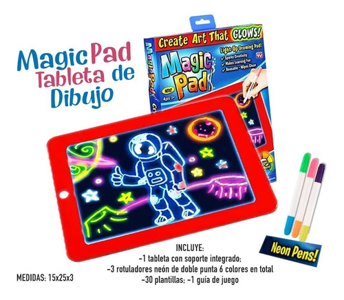 Magic Pad Pizarra Magica Neon