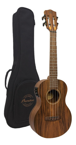 Ukelele Tenor Electro Acustico Bamboo U26 Koa Con Eq Y Funda