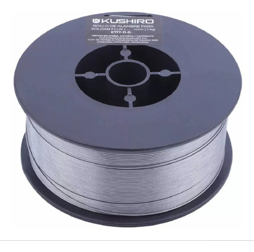 Imagen 2 de 6 de Rollo Alambre Flux Mig Kushiro - P/soldar Sin Gas 0,9mm 1 Kg