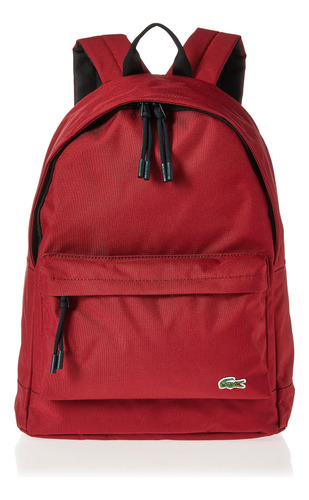 Lacoste Mochila Clásica Para Hombre Con Logotipo De Cocodr.