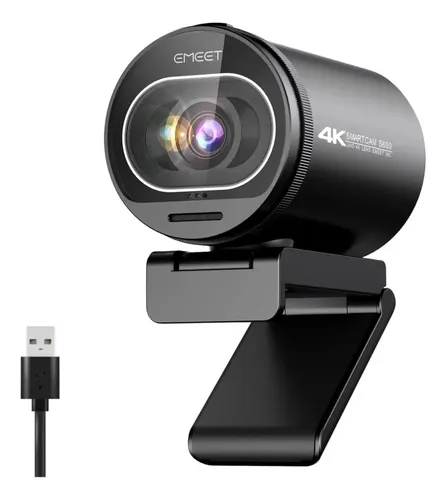 EMEET S600 4K Webcam 1080P 60Fps Camera Para Pc Streaming Con Mic...