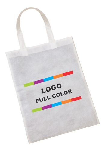 50 Bolsas Rpet Recicladas Premium Con Logo Full Color