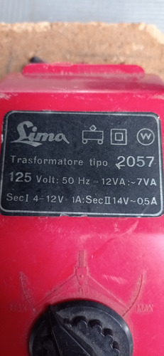 Lima Transformador Model 2057 Año 65  70 Funcionando Y Acces