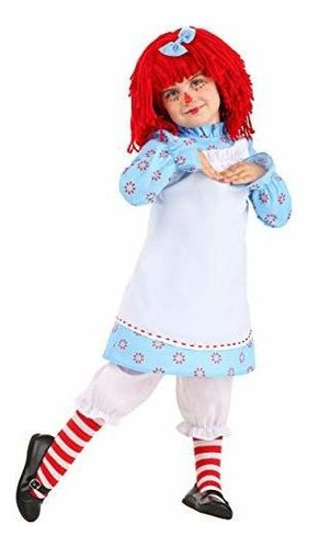 Disfraz Niño - Traje Clásico De Raggedy Ann Para Niña Pequeñ