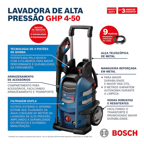 Lavadora De Alta Pressão Ghp 4-50 Bosch