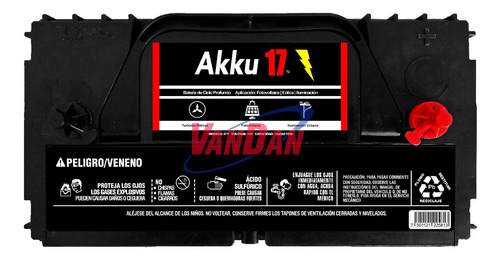 Batería Solar Akku17 Tipo Cale/lth Modelo: 31t (Usado)