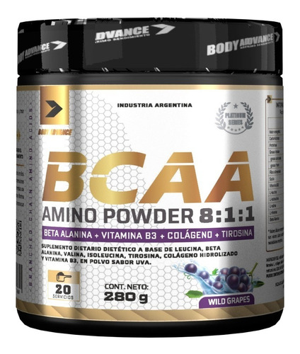 Imagen 1 de 1 de Bcaa Powder Body Advance - Platinum Series