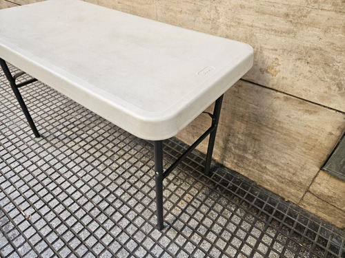 Mesa Plegable Exterior Interior Duna Camping Auxiliar Blanco (Usado)