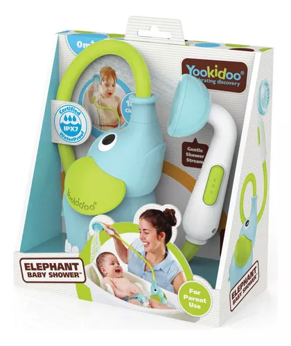 Yookidoo ™ Ducha para bebés elefante, azul 