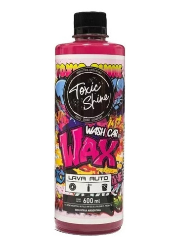 Shampoo Lava Auto Con Cera Wax Ph Neutro Toxic Shine 600cc