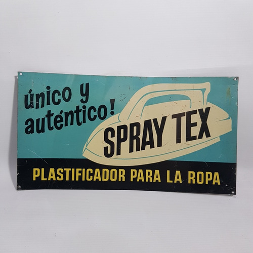 Antiguo Cartel Litografiado Spray Tex Publicidad Mag 62243