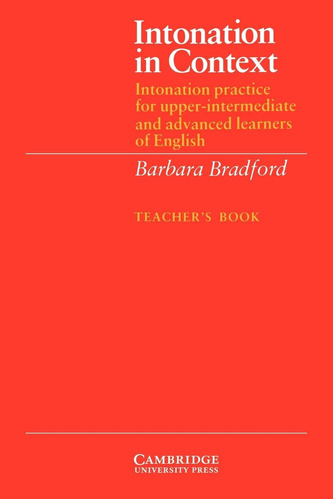 Libro: Intonation In Context Teacherøs Book: Intonation For