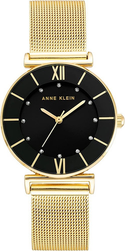 Anne Klein ® reloj Mano Mujer Malla Acero Inoxidabl 3780bkgb