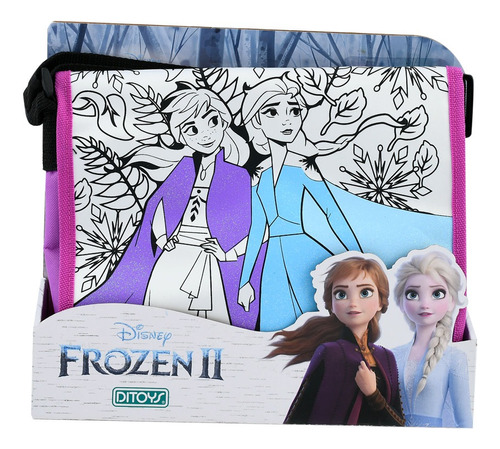 Imagen 1 de 9 de Cartera Para Colorear Pintar Personaje Frozen 2 Elsa Anna Ed