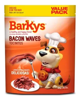 Barkys Tocinitos Premios Para Perro Snack Bacon Waves 800g
