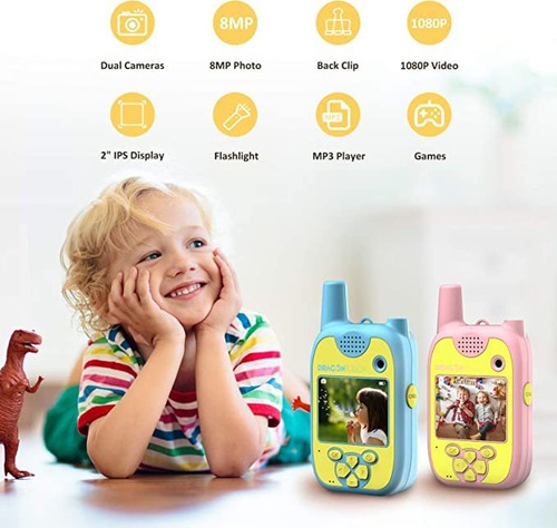 Dragon Touch Walkie Talkies - Cámara Para Niños (108