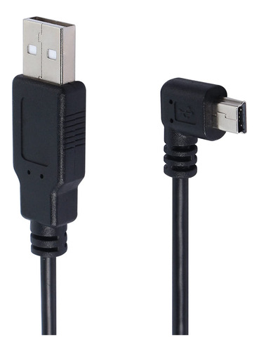 Qianrenon Cable De Extensin Mini Usb A Usb 2.0 De 90 Grados,