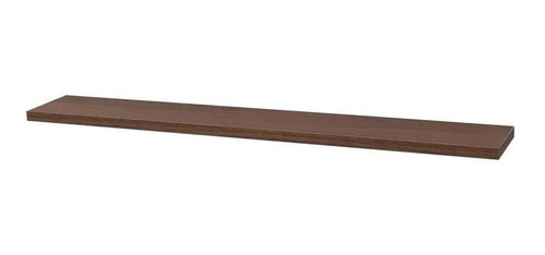 Imagem 1 de 5 de Prateleira Madeira Escura Nogal 60x10cm Suporte Invisível