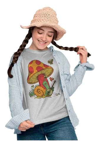 Polera Niño Estampada Dtf 973 Caracol Tocando Banyo