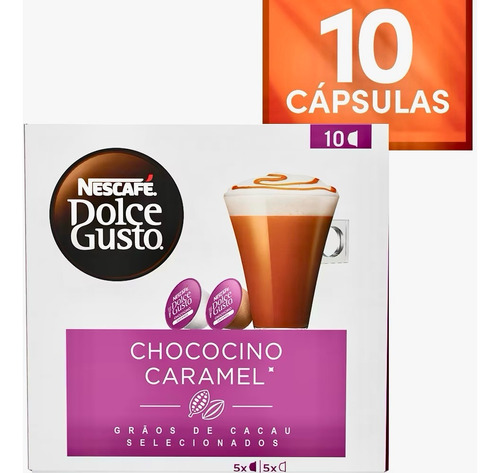 Chococino Caramel Em Cápsula Nescafé Dolce Gusto Caixa 10uni