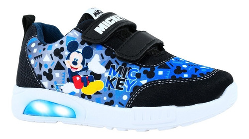 Zapatillas Disney Mickey Mouse Con Luz Footy Linea Pop Mania