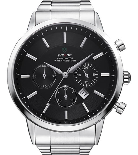 Relógio Masculino Weide Prata Wh3312-1c
