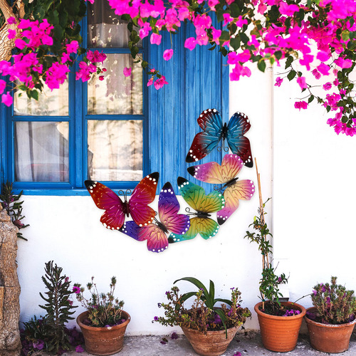 Q Accesorios De Decoración De Pared Con Forma De Mariposa,