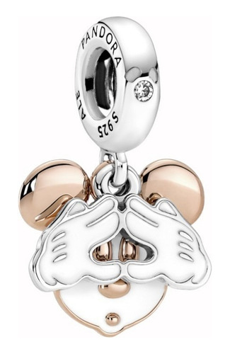 Dije Charm Pandora Mickey Mouse Disney Oro Rosa Original