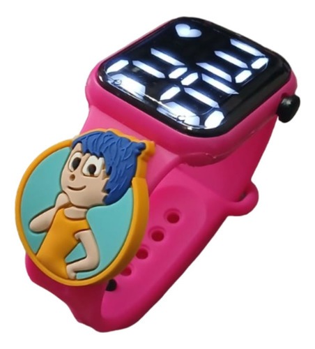 Relógio Digital Infantil Divertidamente Alegria_rosa_choque