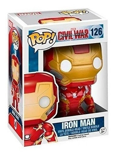 Funko Pop Iron Man Civil War #126 Figuras Coleccionables 