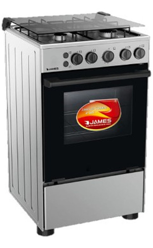 Ff Cocina A Gas James Acero Inoxidable 4 Horn Vidrio C510mit