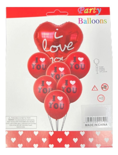 Set De Globos I Love You