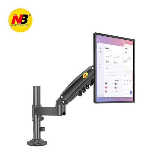 Imagen 9 de 9 de Soporte Ergonómico Monitor De Hasta 9kg (17 27) Con Tubo