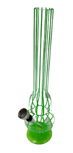 Imagen 2 de 8 de Bong Pipa Agua Water Pipe Color Line Acrilico 22 Cm.