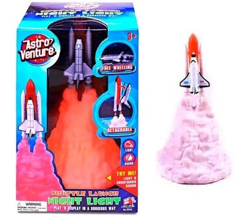 Astro Venture Shuttle Launch Night Light