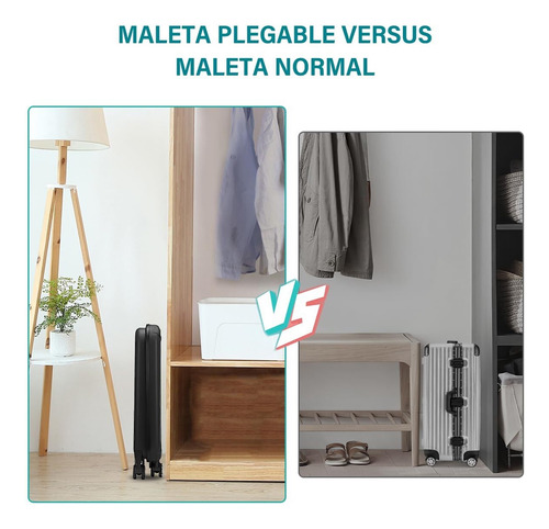 Maleta De Viaje Plegable Carry On Expandible Trolley Maletas