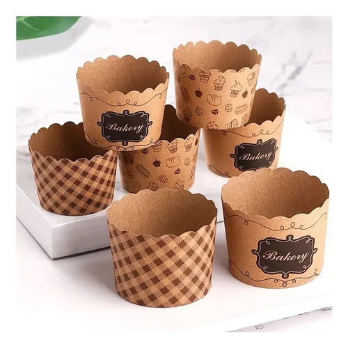 Pack 12 Moldes De Papel Para Cupcake Molde Decoración Muffin