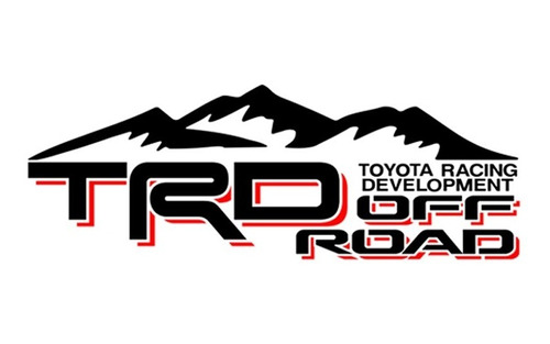Calca Calcomanía Toyota Tacoma Off Road Mountain Negro Rojo