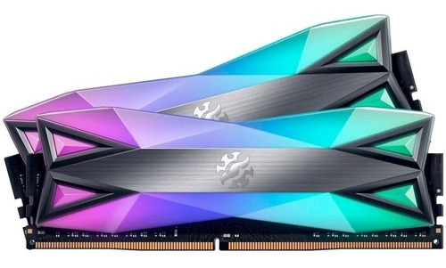 Imagem 1 de 1 de Kit Memória Ram 16gb 3600 2x8gb D60g Spectrix Xpg Rgb Adata