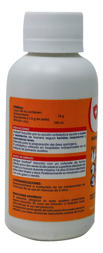 Isodine Solución Antiséptica Tópica Frasco De 120 Ml