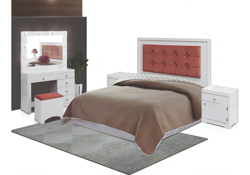 Recamara Matrimonial Bejar Blanco Këssa Muebles