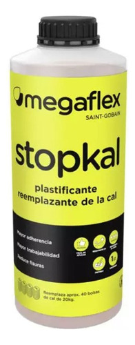  Stopkal Megaflex Plastificante Reemplaza 40 Bolsas Cal 1lt