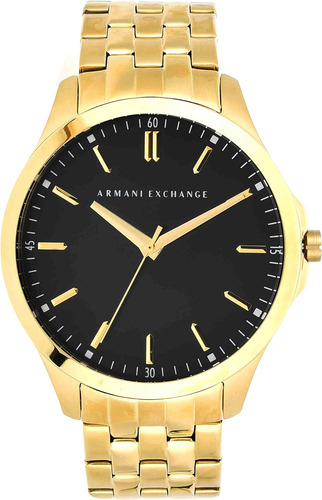 Reloj Para Hombre Armani Exchange/dorado Negro