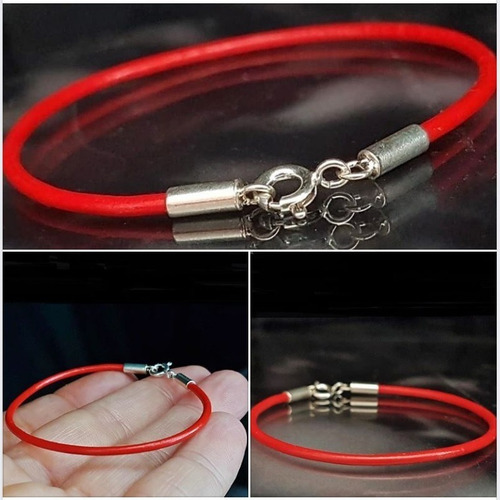 Imagem 1 de 9 de Pedras - Pulseira (1v) Unissex, Couro 2mm E Prata, Cód372p26
