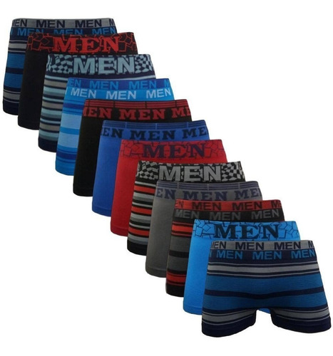Imagem 2 de 4 de Kit 60 Cuecas Box Boxer Sem Costura